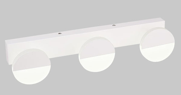 Applique murale LED Sing 3 lumières blanche