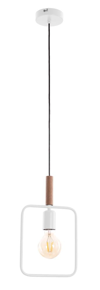 Suspension Frame blanche, bois