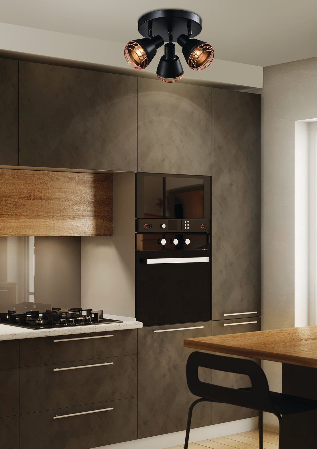 Luminaire plafonnier | Neria Noir