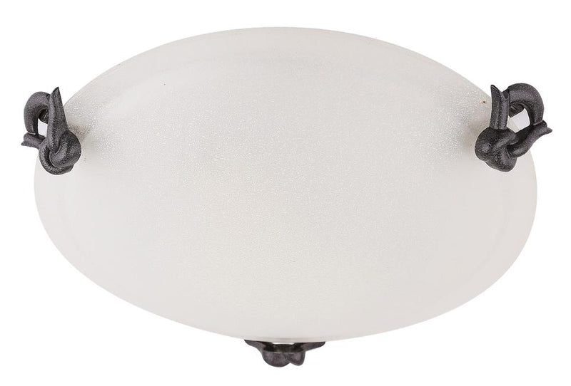 Plafonnier Eva 30 laiton vieilli, verre