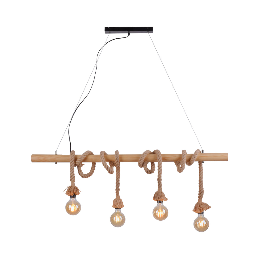 Suspension luminaire | Rope Bois