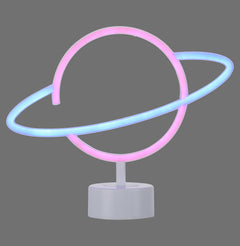 Lampe à poser Neon-Saturn multicolore