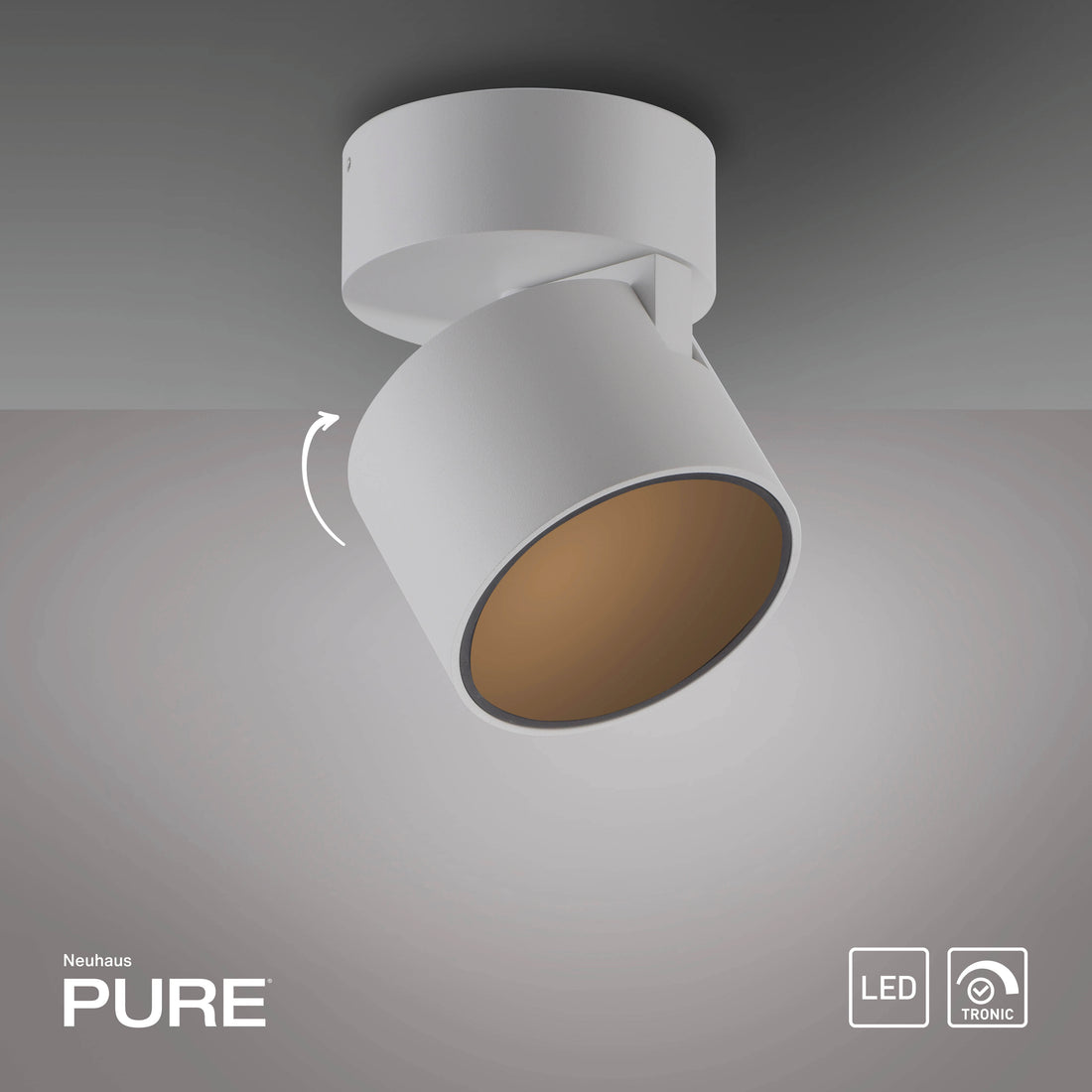 Plafonnier Pure Cup blanc