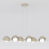 Suspension Boom 6 lumières moka