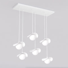 Suspension Ritual 6 lumières blanche