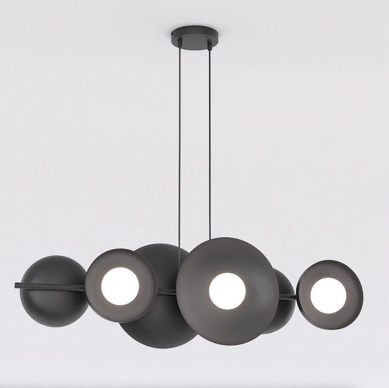 Lustre Volume 6 lumières noir