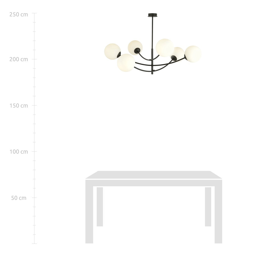 Mise en situation avec table blanche et repère vertical de hauteur