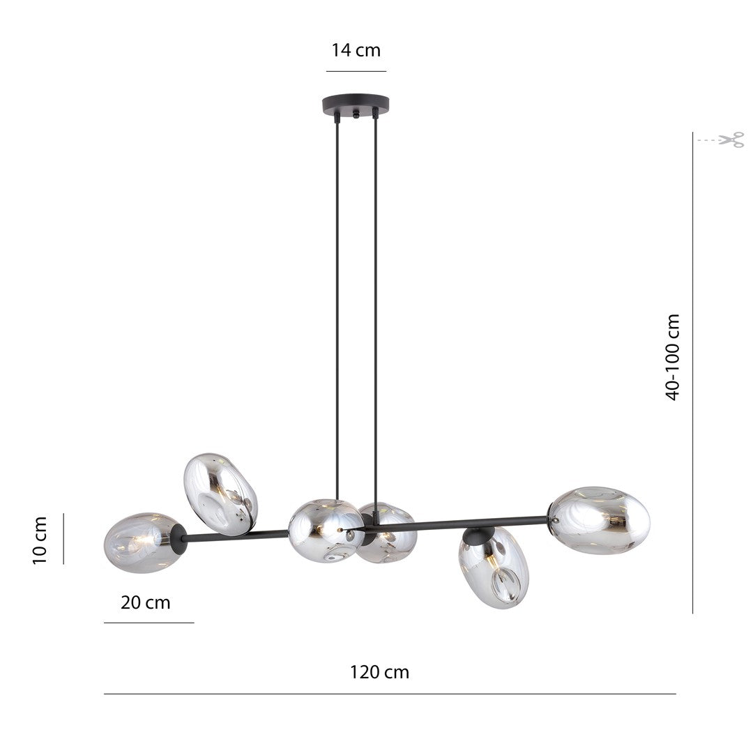 Schéma coté : hauteur réglable de 40 à 100 cm, largeur 120 cm
