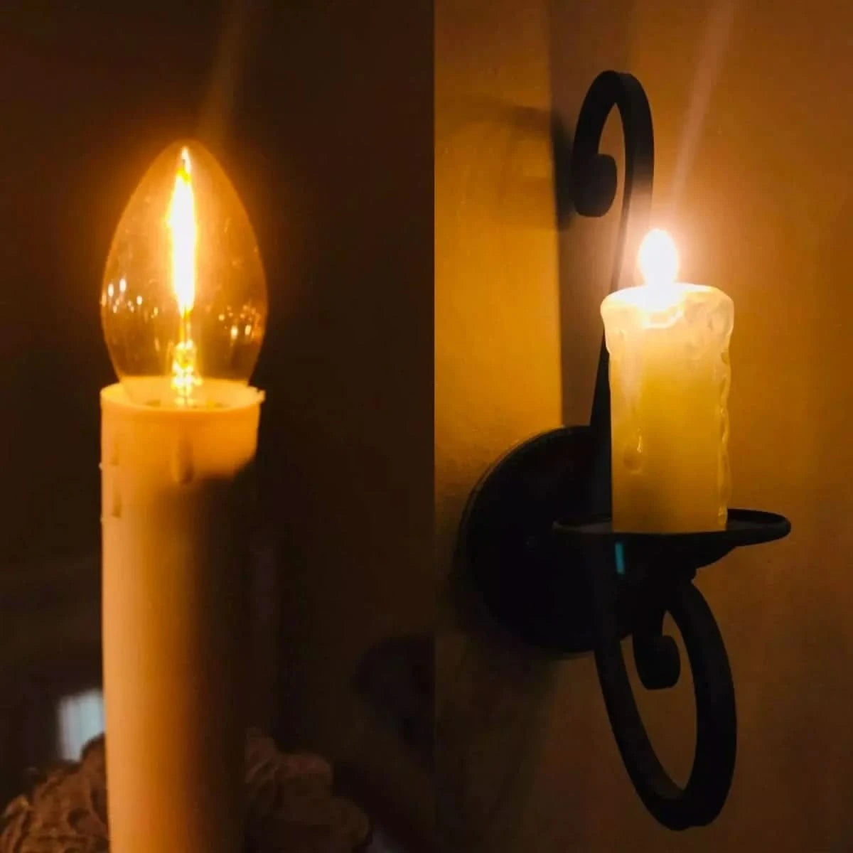 6 Ampoules E14 Bougie | Douceur Ambrée - Designix Ampoules LED Blanc Chaud 2200K