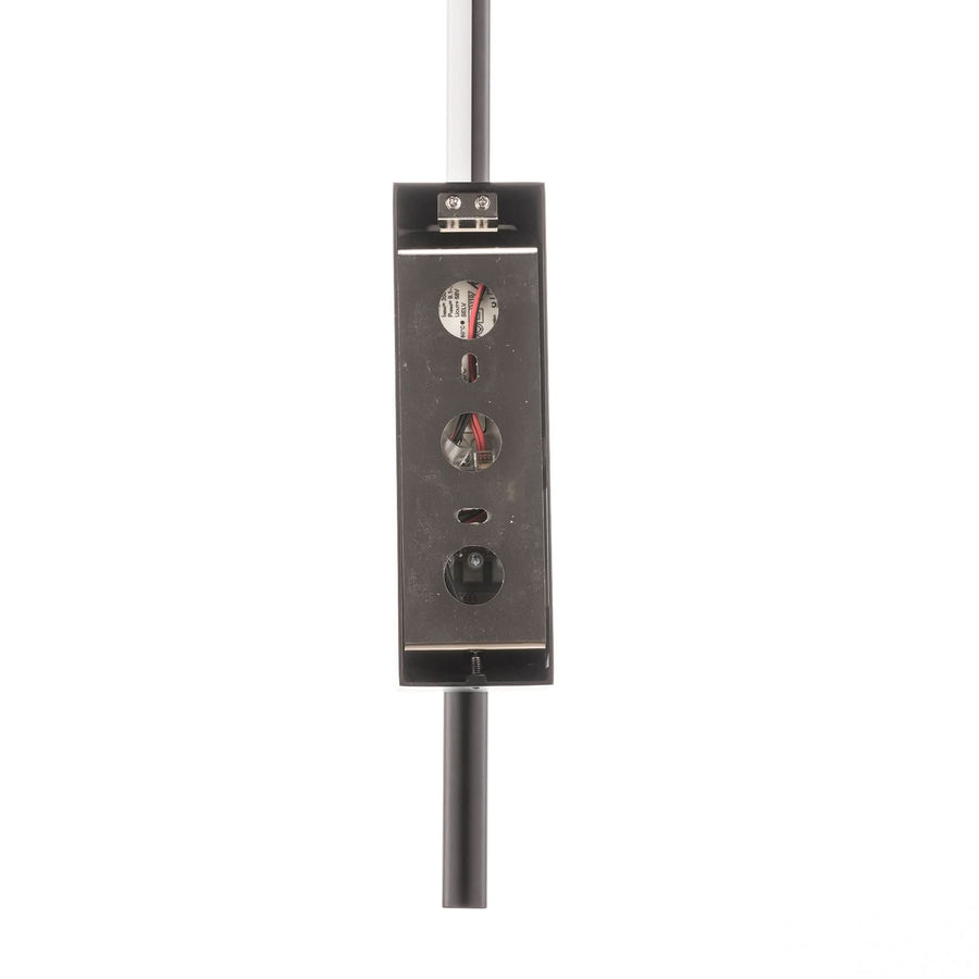 Applique murale LED Tubs en aluminium, noir, Ø 1,6 cm