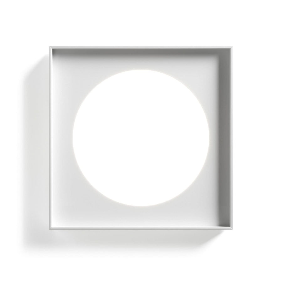 Applique murale LED Cassette en aluminium, blanc mat, hauteur 60 cm