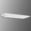Applique murale LED Skinny en aluminium, blanc, hauteur 3 cm, IP44