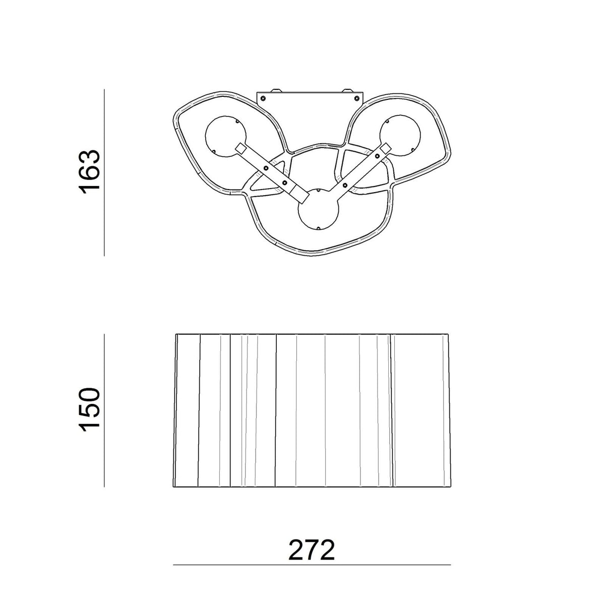 Applique murale LED Honey 27, blanc, hauteur 15 cm