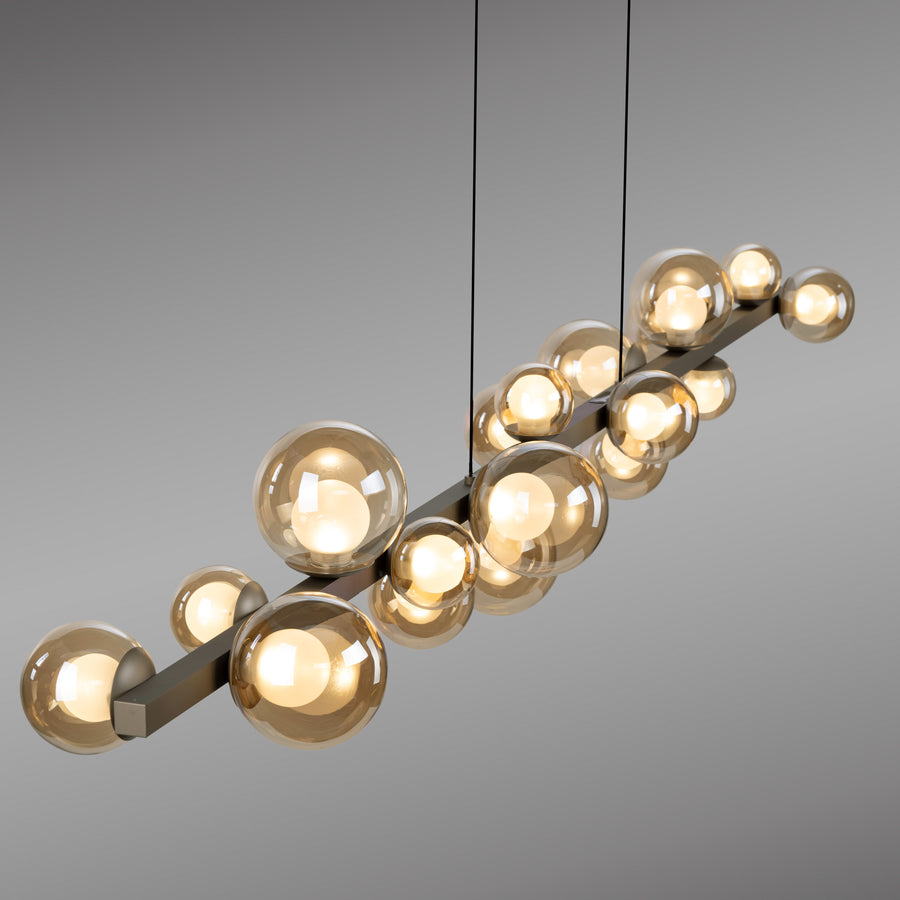Suspension Pure E-Popup marron, verre