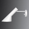 Applique murale AJ en acier, blanc, hauteur 18 cm