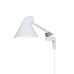 Applique murale LED NJP en aluminium, blanc, hauteur 20 cm
