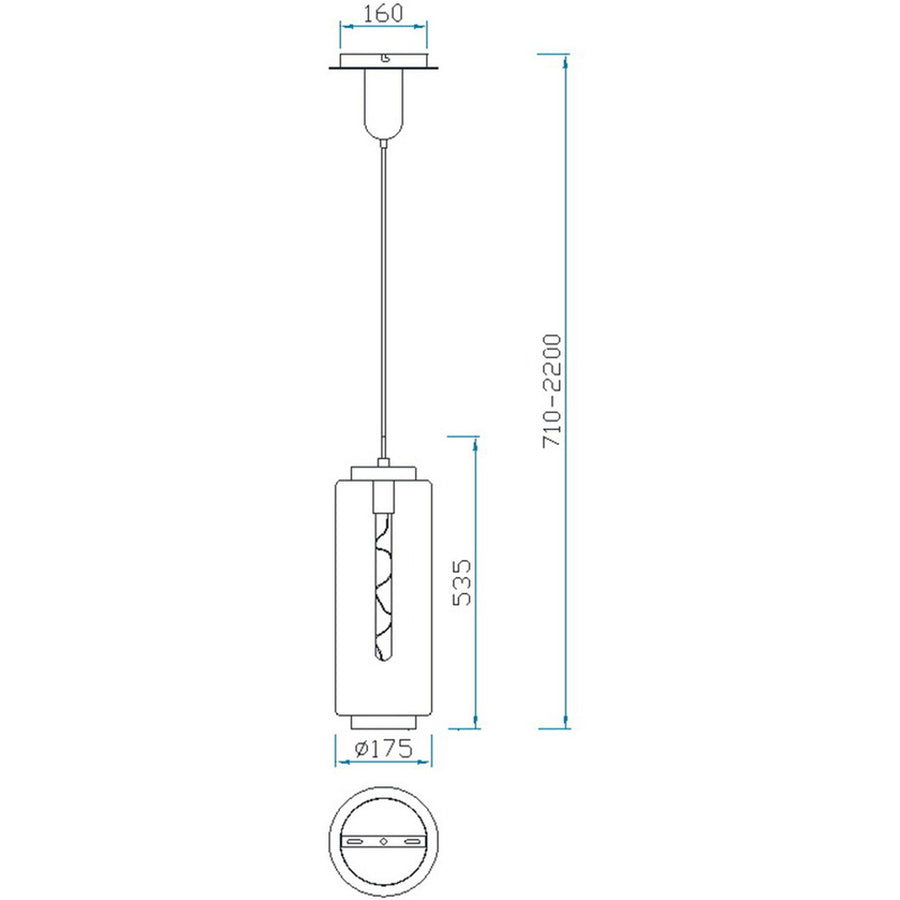 Suspension Jarras petit modèle, verre