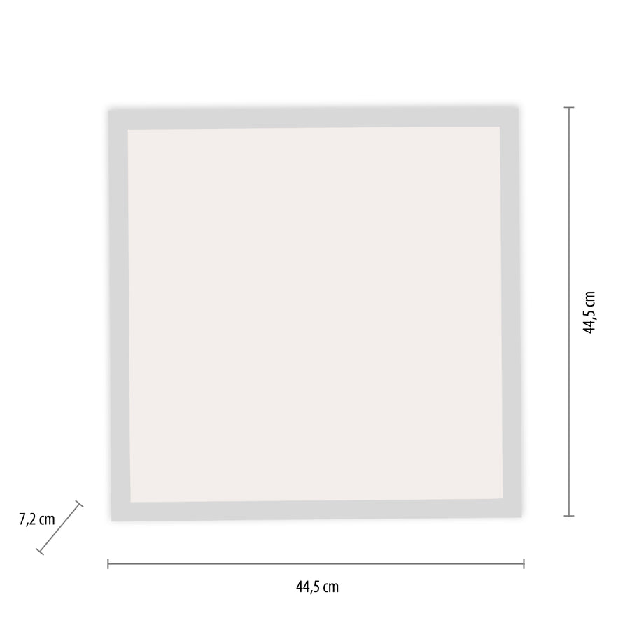 Plafonnier Fleet blanc, L 44,5 cm