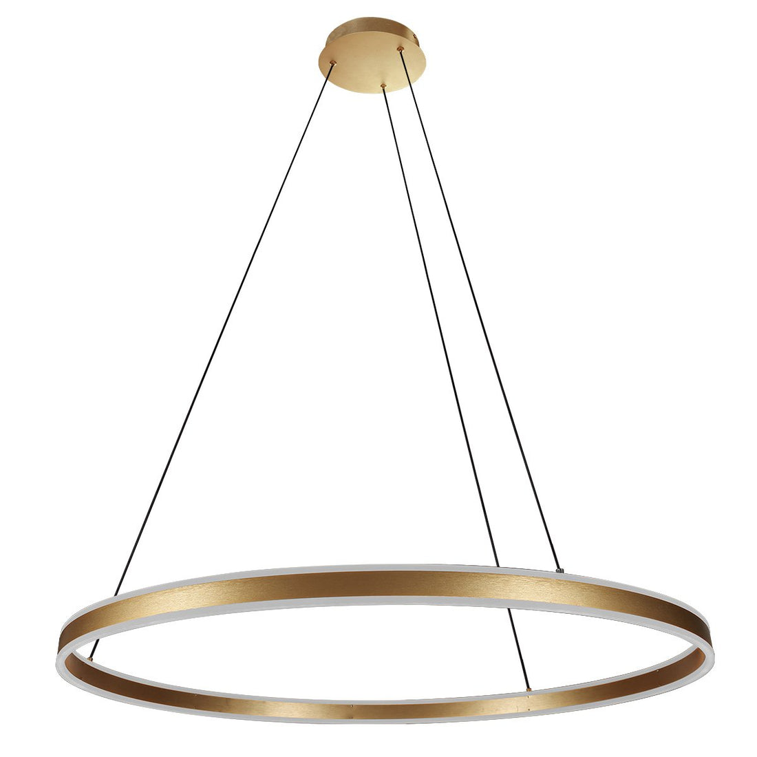 Hängeleuchte Ringlux goldfarben