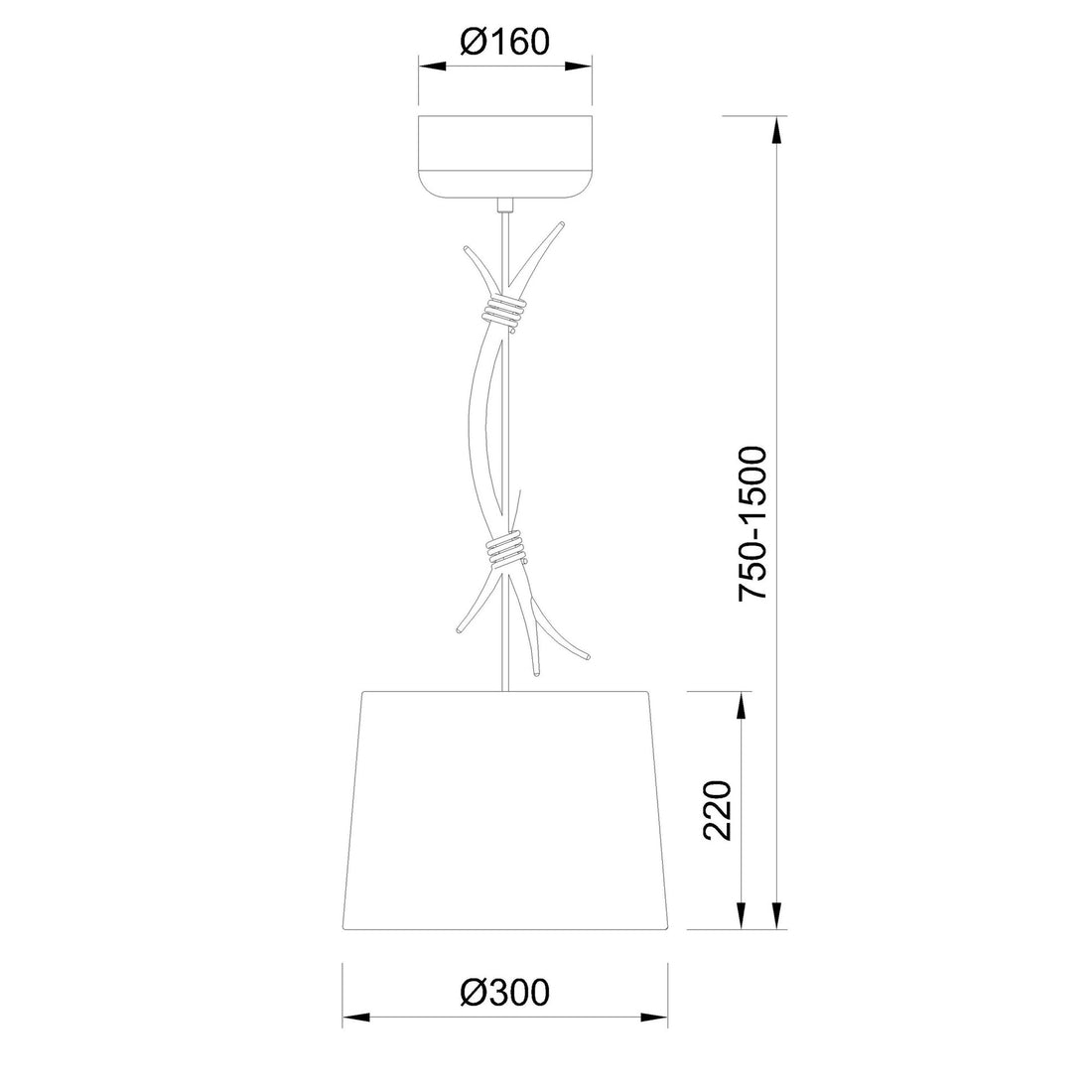 Suspension luminaire | Sabina Ø 30 cm