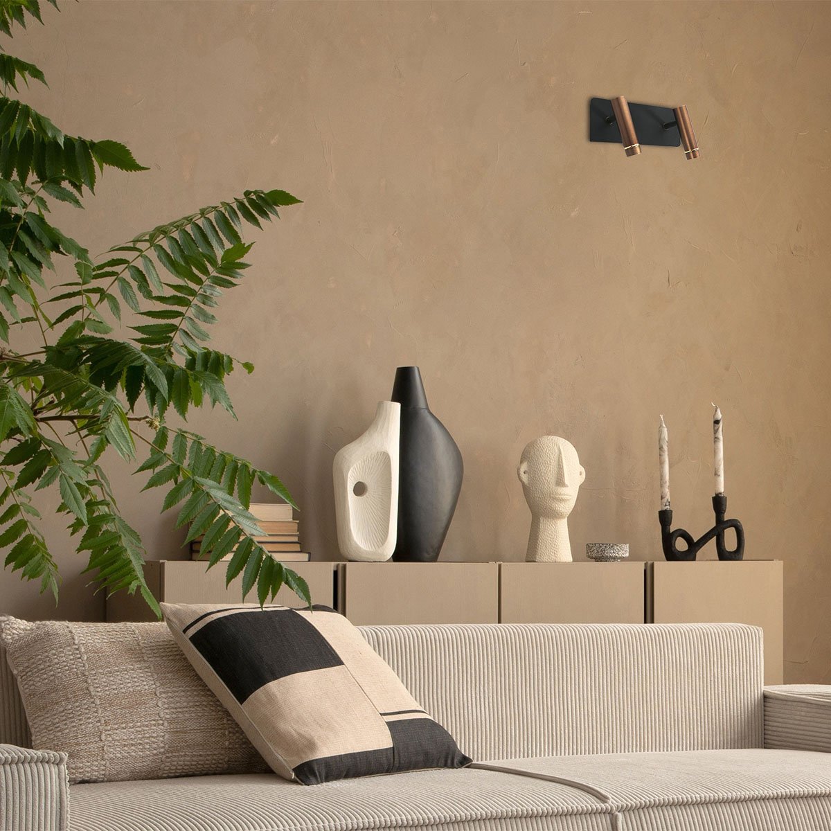 Applique murale Lumo bronze
