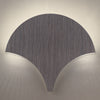 Applique murale LED Palm en métal, gris, hauteur 34 cm