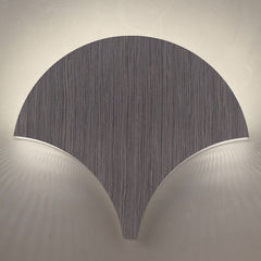 Applique murale LED Palm en métal, gris, hauteur 34 cm
