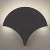 Applique murale LED Palm en métal, noir, hauteur 34 cm