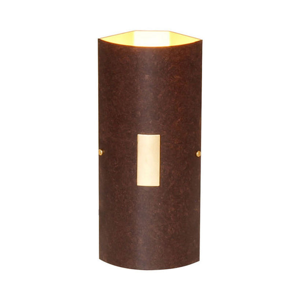 Applique murale Solo en métal, noir et feuille d'or, 2 lumières, hauteur 26 cm