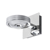 Applique murale Solo Punto en métal, chromé, hauteur 11 cm, IP44