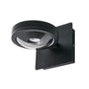 Applique murale Solo Punto en métal, noir mat, hauteur 11 cm, IP44