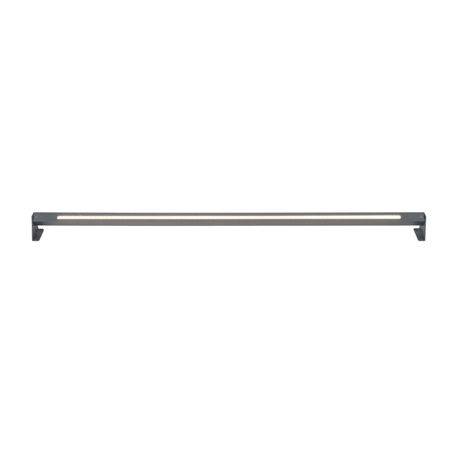 Projecteur de sol d'extérieur LED Wallis Gartia en verre, anthracite, hauteur 6,9 cm, IP65