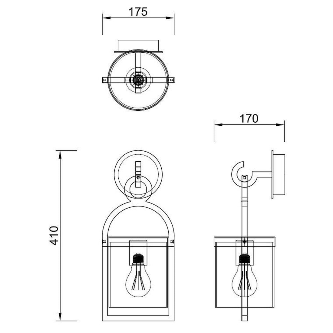 Luminaire extérieur | Maya Gris