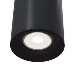 Schlanke schwarze Deckenleuchte