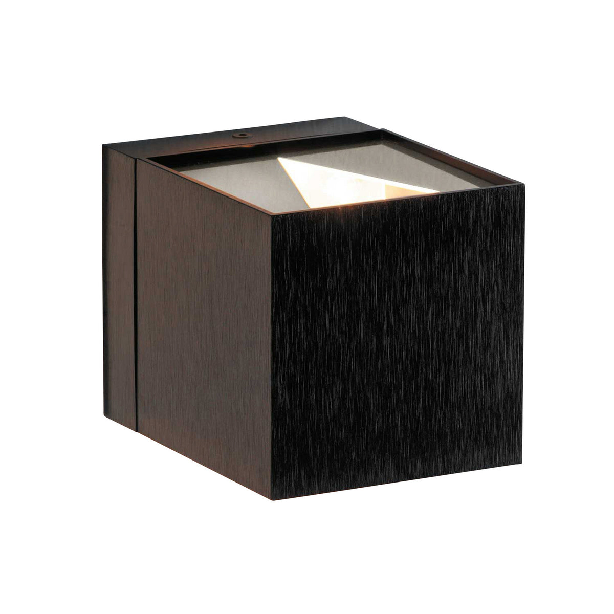 Applique murale Dau en aluminium, noir, hauteur 8,7 cm