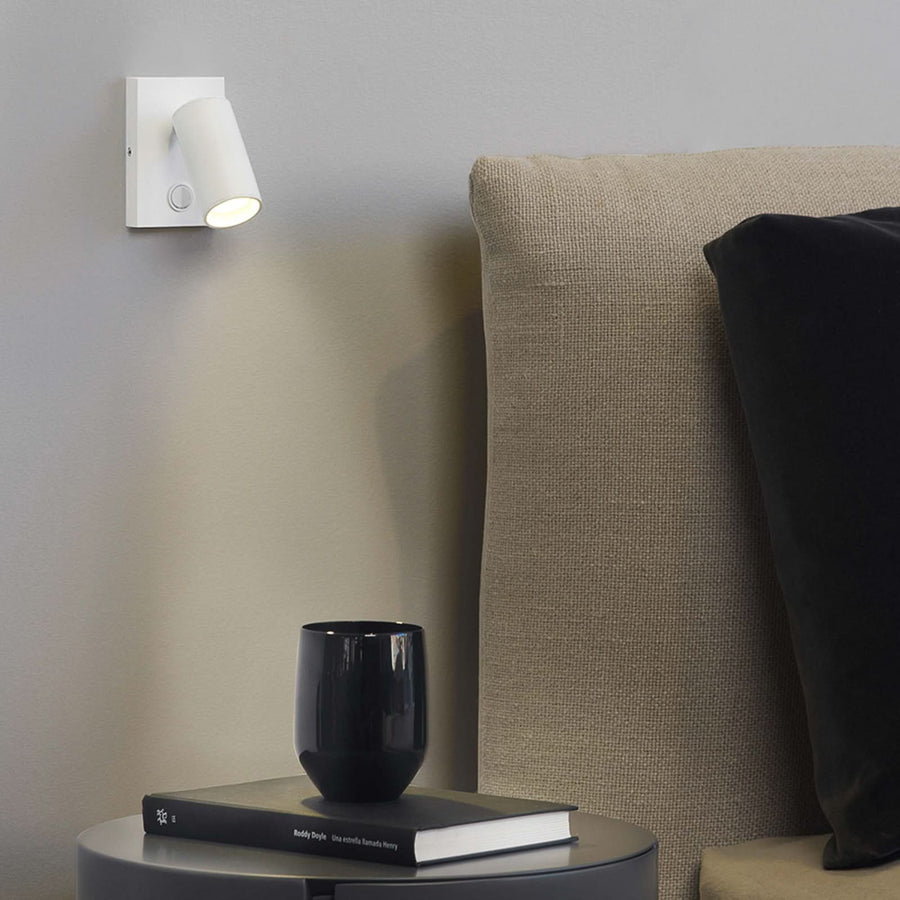 Applique murale LED Haul en aluminium, blanc, hauteur 10 cm