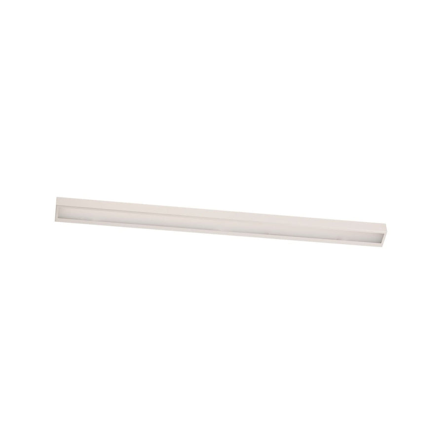 Applique murale LED Mera en acier, blanc, hauteur 4,5 cm, 3000 K, 28 W