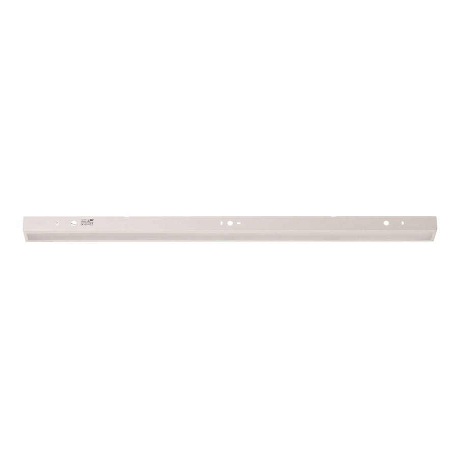 Applique murale LED Mera en acier, blanc, hauteur 4,5 cm, 3000 K, 28 W
