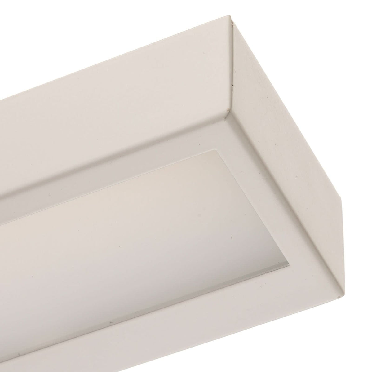 Applique murale LED Mera en acier, blanc, hauteur 4,5 cm, 3000 K, 28 W