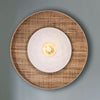 Applique murale Portinatx en céramique, blanc et crème, Ø 50 cm