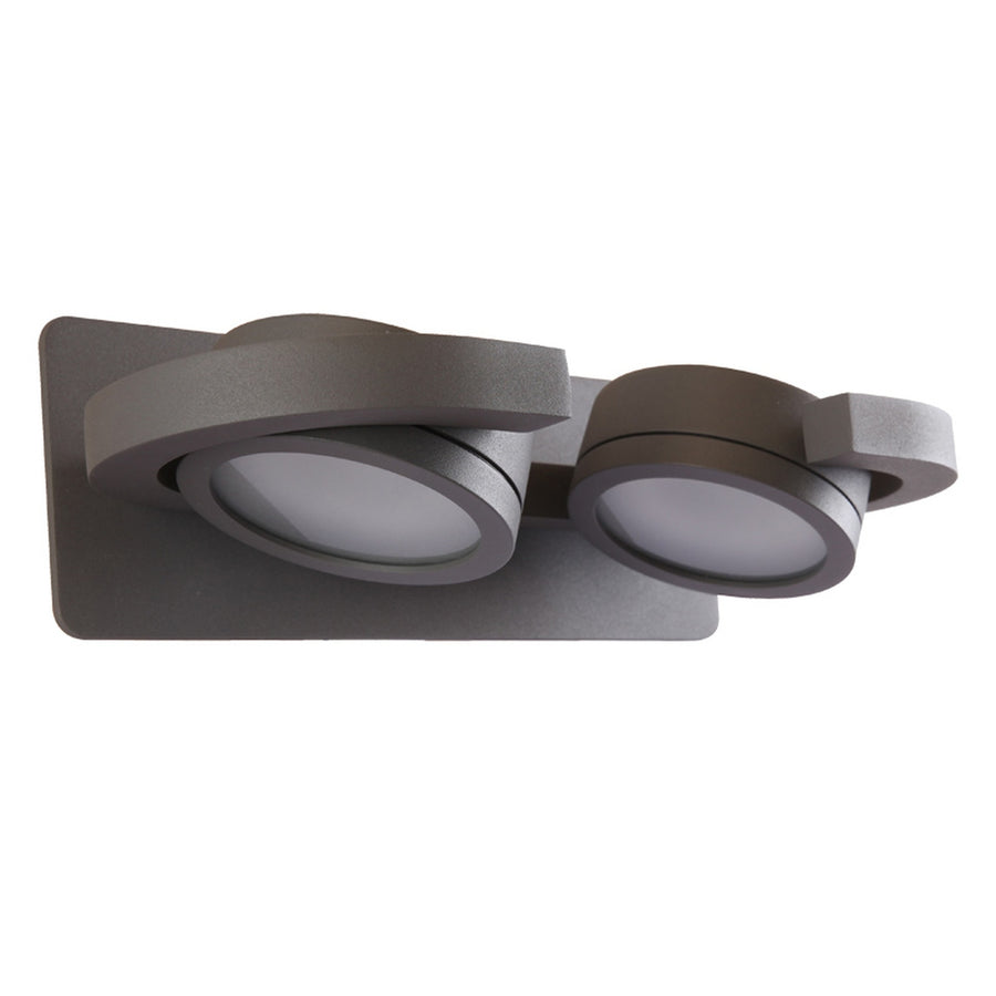 Applique extérieure Iguazu 2 lumières, verre, IP54