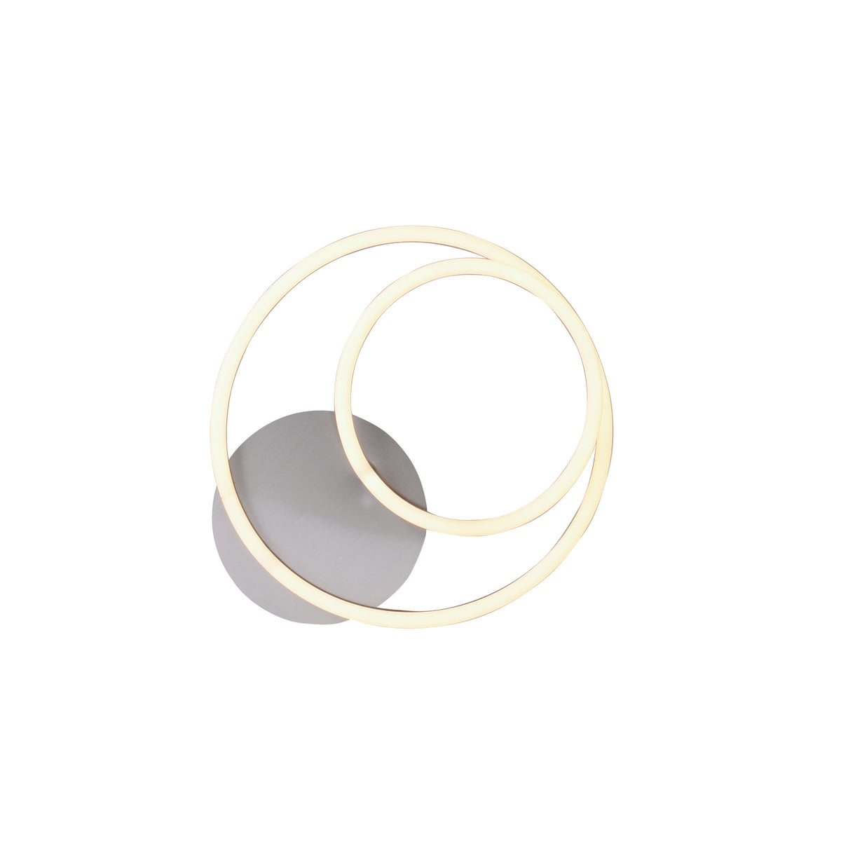 Plafonnier Ivanka acier, L 29 cm