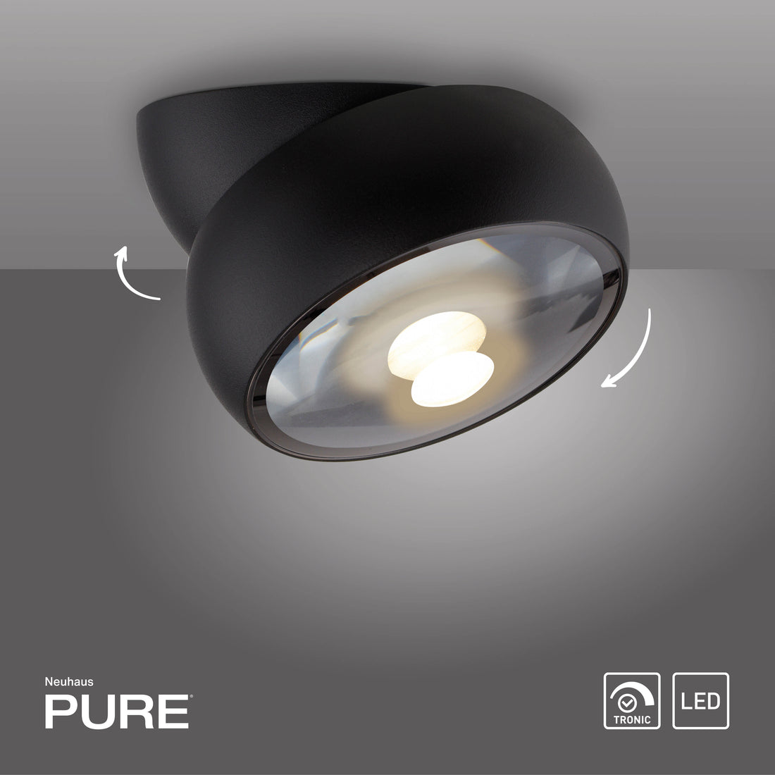 Plafonnier Pure Move noir