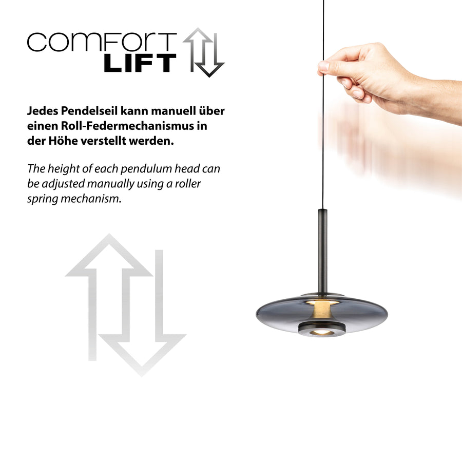 Suspension Pure Vitrum grise