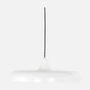 Suspension design blanche, abat-jour plat Ø50 cm E27 | Krisip