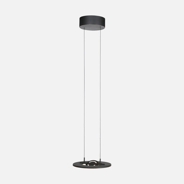 Verstellbare Seilzug-Pendelleuchte schwarz Ø 32 cm, LED 4000 lm | Soleil
