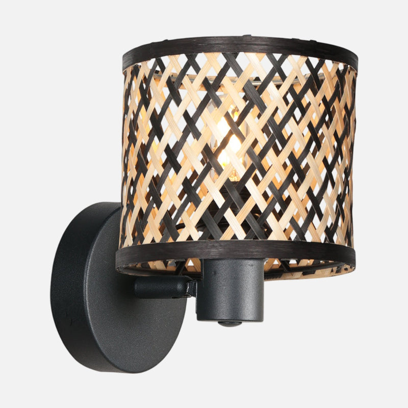 Verstellbarer Bambus-Spot, Wand- oder Deckenleuchte Ø 12 cm | Bali