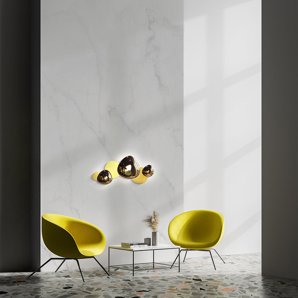 Jack-stone Wandleuchte gold