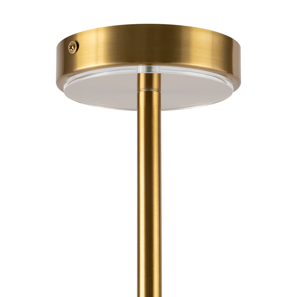 Arco Pendelleuchte goldfarben