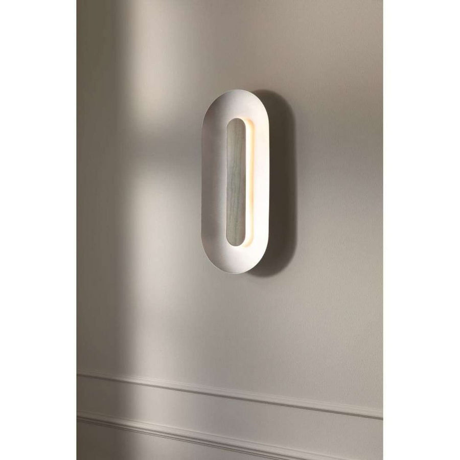 Applique murale LED Sasi en métal, argenté, hauteur 65 cm